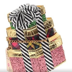 Betsey Johnson Stack of Gifts Crossbody Bag gift Box Bag novelty collectable